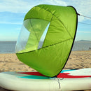 42 Inch Folding Kayak Wind Paddle Sailing Popup Sail w/Clear Window(Green) Newly
