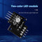 HW-479 3.3V 5V 5mm KY-011 PCB Dual Color RGB LED Sensor Modules Black