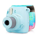 For Fujifilm Instax Mini 11 9 8+ 8 PU Leather Shoulder Bag + Album (Yellow)