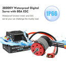HOBBYFANS 3660 Waterproof Brushless Motor ESC for 1/8 1/10 RC Cars (3800KV)