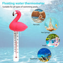 Floating Pool Thermometer Flamingo Water Temperature Meter for Aquarium