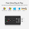 7.1 Virtual USB Sound Card 3.5mm AUX Headphone Microphone External Audio Adapter