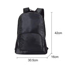20L Men Women Backpack Folding Lightweight Trekking Travel Rucksack (Black)