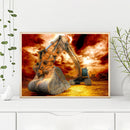 5D Diamond Painting DIY Excavator Full Round Drill Mosaic Home Decoration Gifts