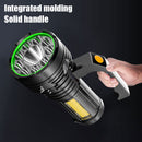 Outdoor Spotlight with Handle Waterproof Emergency Patrol Side Flashlight Newly