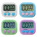 5pcs LCD Digital Timer Magnetic Kitchen Countdown Alarm Clock (Green)