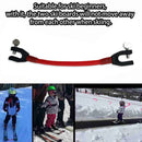 Elastic Clip Removable Winter Ski Tip Connector for Kid Beginner (Red) Newly