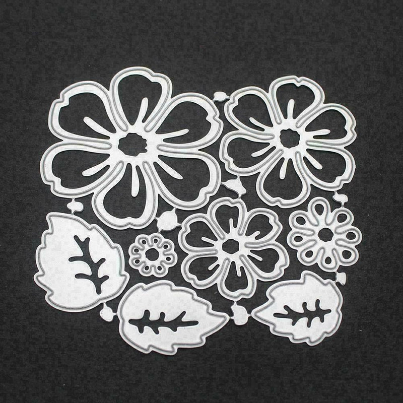 8Pcs Flower Spring Leaf Metal Cutting Dies Stencil Photo DIY F9R4 Album Z6J5