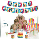 Birthday Party Decorations Set 31pcs Tie Dye Happy Birthday Supplies Banner