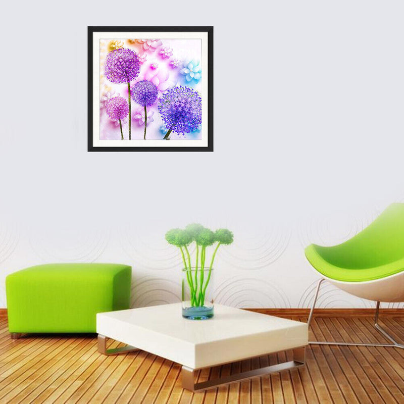 Dandelion 5D Full Diamond Painting Embroidery DIY Cross Stitch Home Decor Newly