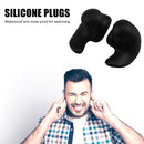 1 Pair Waterproof Earplugs Silicone Ear Plugs Swimming Accessories (Black) Newly