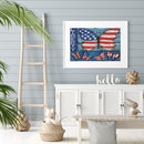 5D DIY Part Special Drill Diamond Painting Kit Butterfly Flag Rhinestone