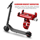 X-81 Motorcycle Bicycle Electric Scooter Handlebar Phone Holder (Red) Newly