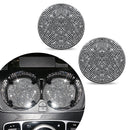 Silicone Round Non-slip Coaster - Car Accessory & Shinning Decor (White) Newly