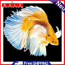 DIY Goldfish Pattern Full Cross Stitch Kits Stamped Canvas 11CT Embroidery Gift