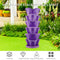 Strawberry Planter Pot Stackable Flowerpots Plants Seedling Holder (Purple)