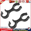 Portable Trekking Pole Walking Stick 8 Shaped Clip Clamp Accessory Black Newly