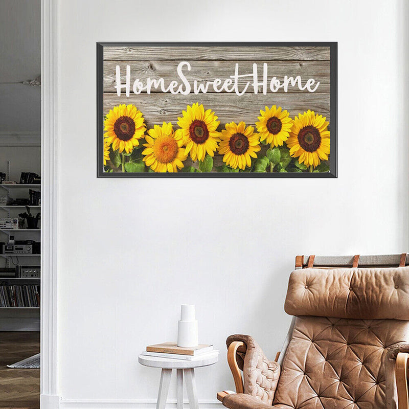 Sweet Home Oil Paint By Numbers Kits Canvas DIY Hand Painted Wall Picture