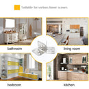 4pcs Stainless Steel Corner Code Right Angle Support Connector Fixing Plate
