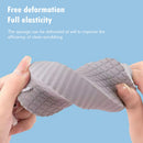 Bath Soft Sponge Body Exfoliating Dead Skin Massager Cleaning Brush (Grey) Newly