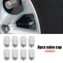 8pcs Aluminum Alloy Tire Valve Stem Caps for Car Motorcycle Truck Bike Univer