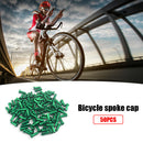 50pcs Metal Nipples for 14G 2mm Spokes Mountain Bike Cycling Parts (Green)