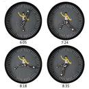 Personality Home Decorations Chinese Round Clock Kung Fu Wall Clock Bruce Lee