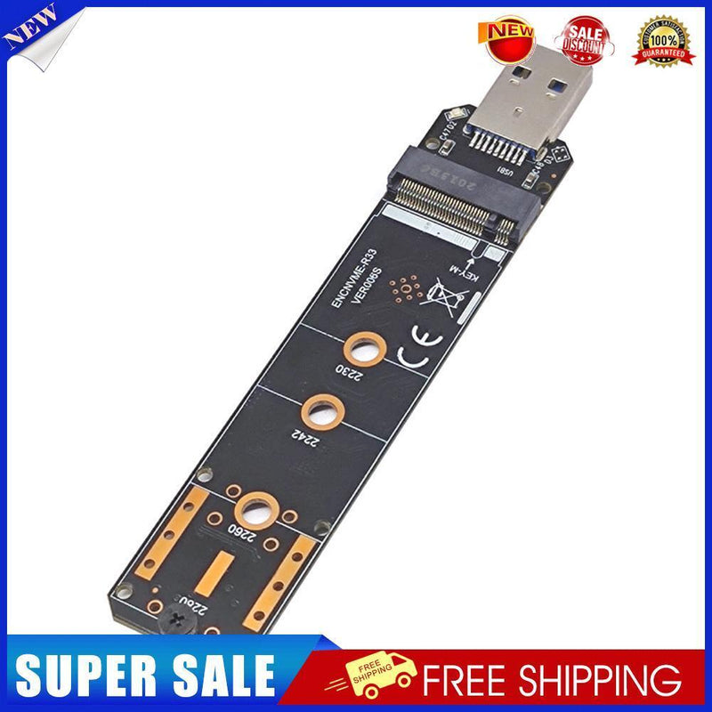 M.2 to USB Adapter M Key NGFF M2 PCIe SATA to USB 3.1 Gen 2 Type A SSD Card