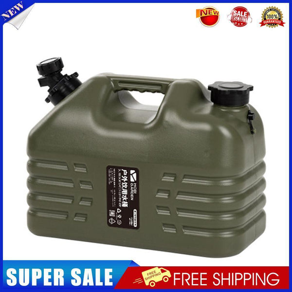 10.5L Large-Capacity Portable Home Car Outdoor Water Carrier Tank w/ Faucet