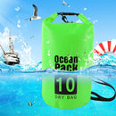 Waterproof Dry Bag Pack Sack Swimming Kayaking River Trekking (10L Green) Newly