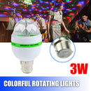 LED Rotating Disco Light Bulb RGB Projector Multi Colour Bayonet Lamp Party#