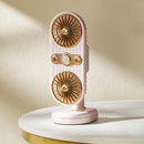 #A Portable Fan Desktop Fans for Home Rechargeable Vertical Standing Fan Cooler