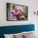 Painting By Numbers Kit Craft DIY Purple Flowers Digital Oil Art Picture Decor