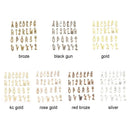 Making 26 Letters Small Charm Bracelet Beads Letter A-Z Charms Necklace Pendant