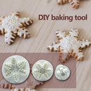 3pcs Plastic Snowflake Embossing Mould Fondant Cake Decoration DIY Baking T