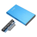 USB 3.0 Hard Disk Case External Enclosure Box for 2.5 inch HDD SSD (Blue)