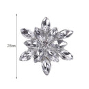 10pcs Acrylic Rhinestone Button DIY Wedding Dress Button Snowflake Shape Craft T
