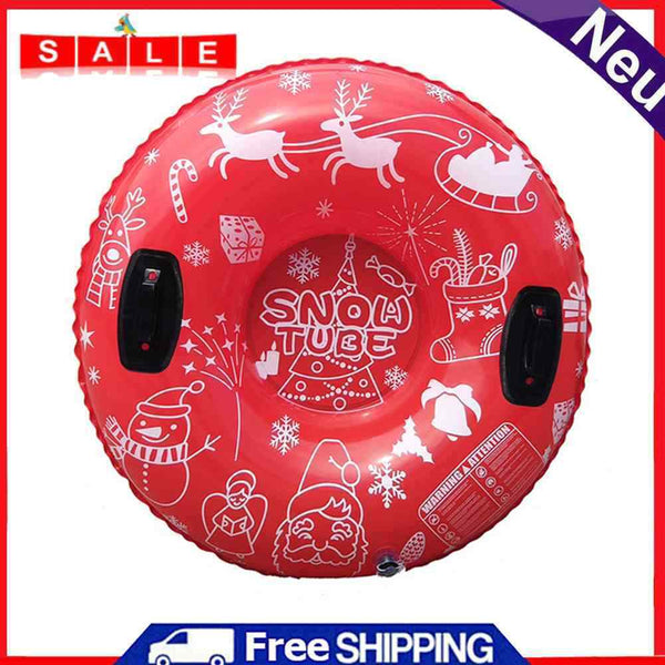 PVC Inflatable Skiing Ring Snow Sled Tube Ski Circle Winter Outdoor Sports Toys