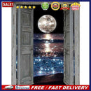 5D DIY Full Drill Round Shape Door Sea Moon Rhinestone Diamond Drawing for Ho