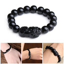 Fashion Feng Shui Black Jewelry Good Luck Glass Pi Xiu Bracelet 10MM