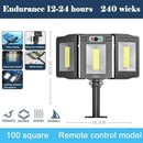 240 LED Solar Lights Outdoor Wireless LED Solar Motion Waterproof Sensor L9E5