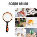 Portable Handheld Magnifying Glass Magnifier for Newspaper Reading (10X)