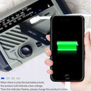 Outdoor Receiver Music Player Hand Crank Radio Solar FM Radio LED Flashlight
