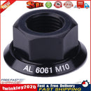 1pc Drum Hub Nuts M10 Fixed Gear MTB Road Folding Bike Screw Bolt (Black) Newly