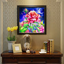 DIY Diamond Painting Kits Full Round Drill Shining Rose Mosaic Home Decoration
