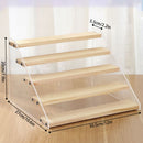 Counter Multipurpose 2/3/4/5-Tier Acrylic Display stand Trapezoid Storage rack