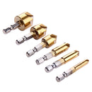 6pcs/set Metric Woodworking Countersink Drill Bit 90 Degree Steel Wood Dril