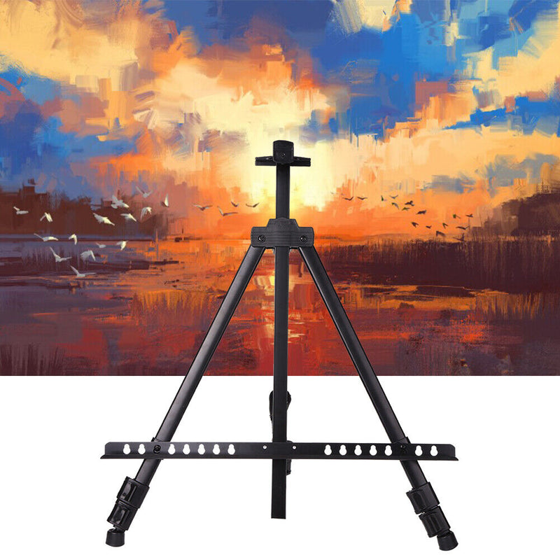Portable Adjustable Metal Sketch Easel Aluminum Alloy Stand for Drawing Painting