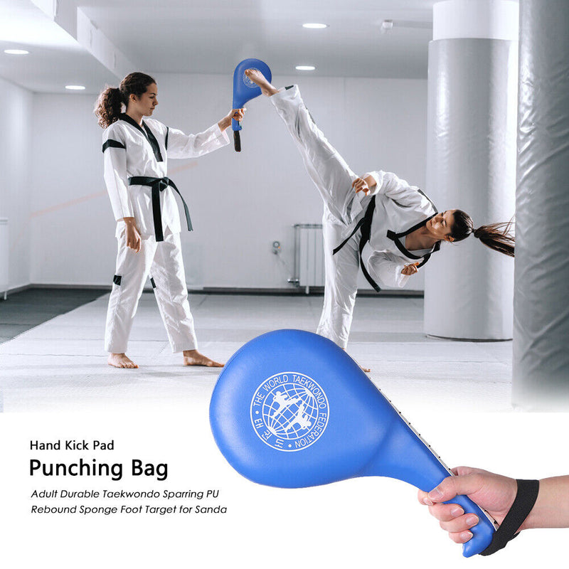 Taekwondo Boxing Training Pads Karate Punch MMA Sponge Foot Target (Blue) Newly