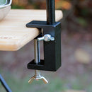Folding Lamp Pole Camping Bracket Hook Outdoor Light Stand Tripod (Black) Newly